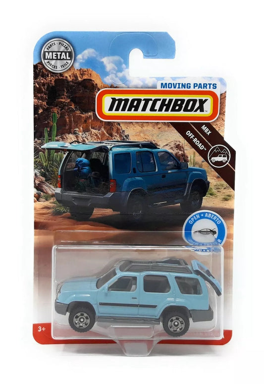 Matchbox - Nissan Xterra Blue - Matchbox Moving Parts - Scale 1/64 Approx