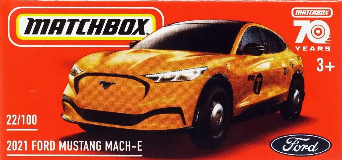 Matchbox - Ford Mustang Mach-E #22 Yellow - Matchbox - Scala 1/64 Circa