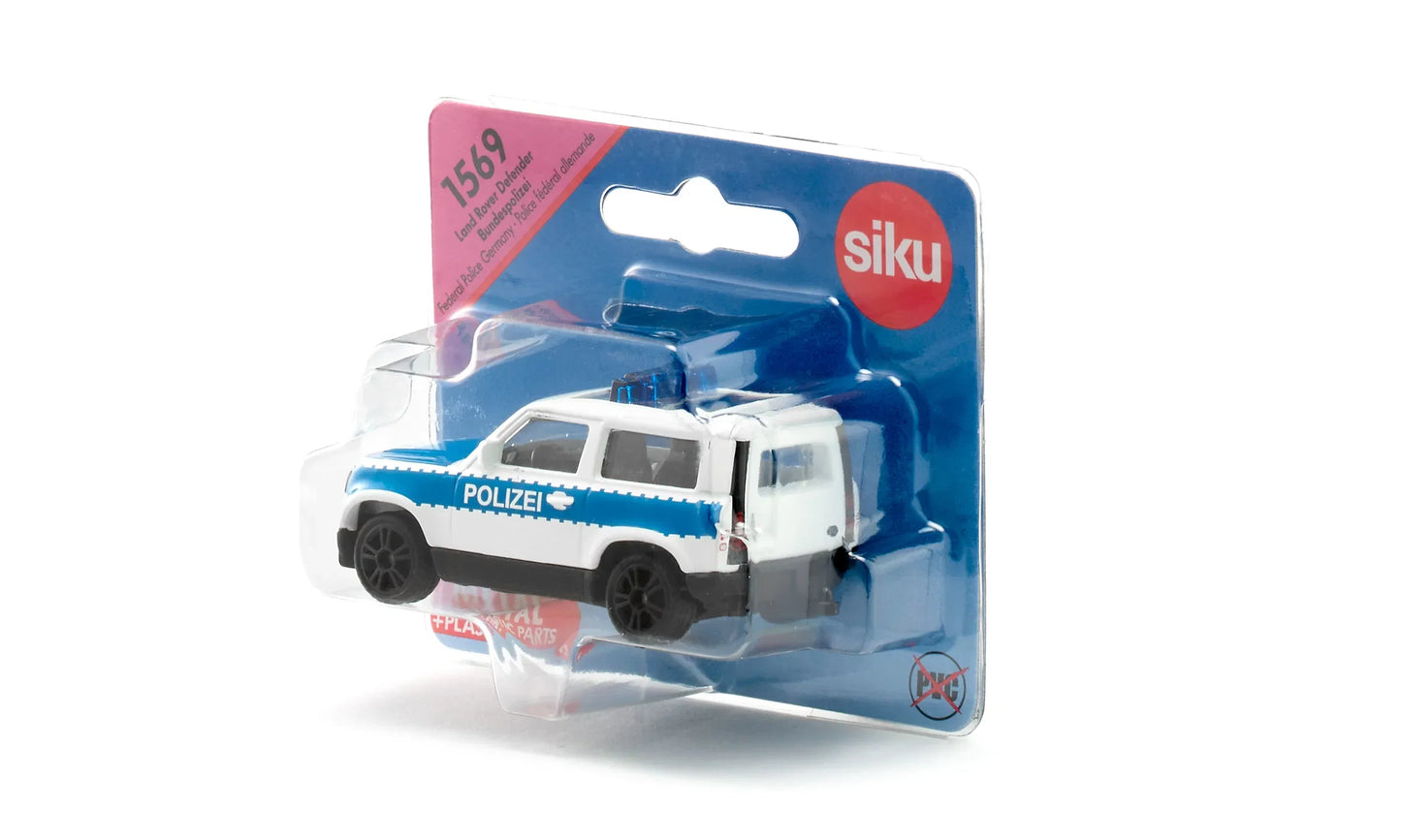 SIKU - Land Rover Defender German Federal Police 1569 - Scale 1/64 Approx