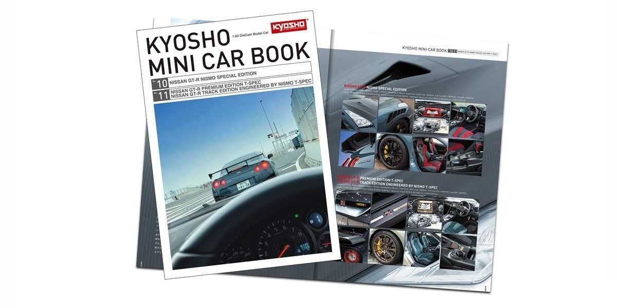 Kyosho - Nissan GT-R Track Edition Engineered By Nismo T-Spec Midnight Purple - Mini Car &amp; Book - Scale 1/64