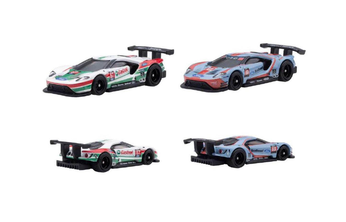 Hot Wheels Premium - 2 Pack 2016 Ford GT Race - Scale 1/64