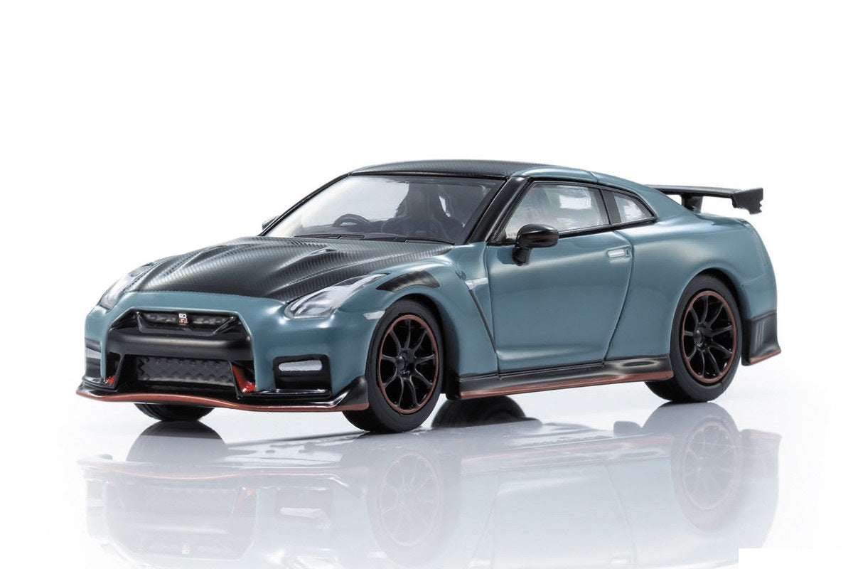 Kyosho - Nissan GT-R Nismo Special Edition Nismo Stealth Gray - Mini Car &amp; Book - Scale 1/64