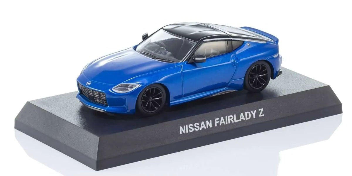 Kyosho - Nissan Fairlady Z Blue Metallic - Mini Car &amp; Book - Scale 1/64