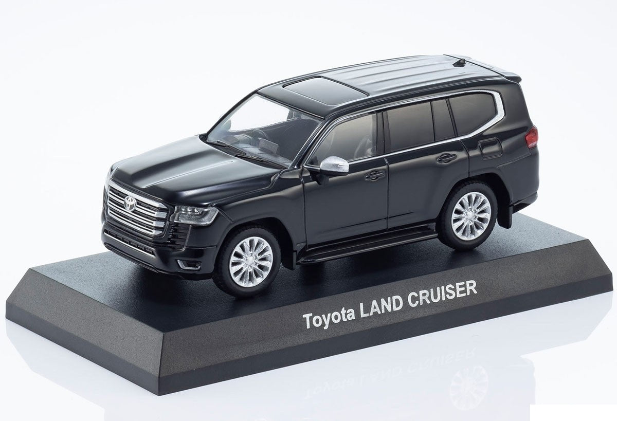 Kyosho - Toyota Land Cruiser 300 Black - Mini Car & Book - Scala 1/64