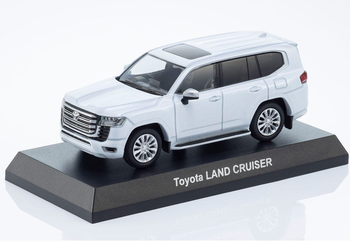 Kyosho - Toyota Land Cruiser 300 White - Mini Car & Book - Scala 1/64