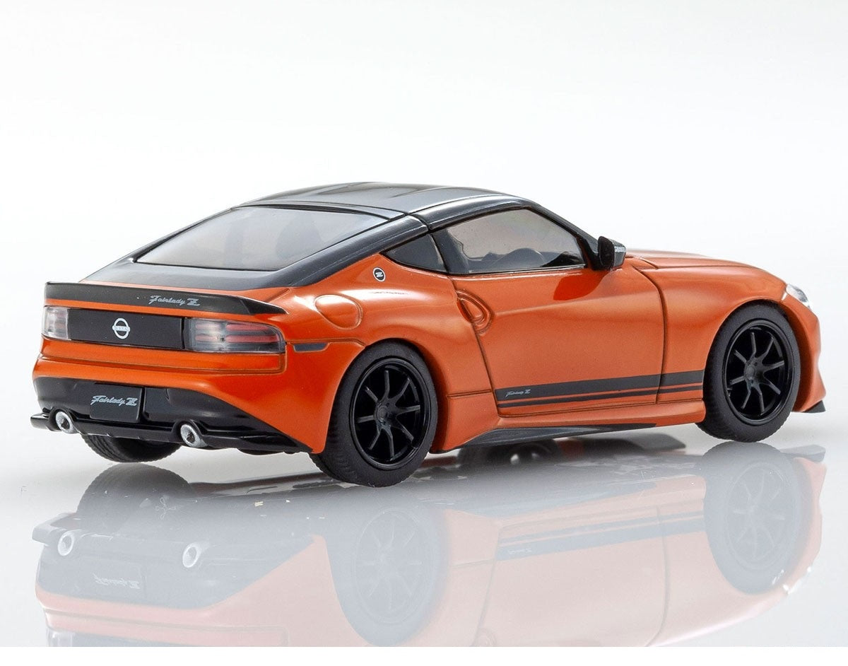 Kyosho - Nissan Fairlady Z Customized edition Orange - Mini Car &amp; Book - Scale 1/64