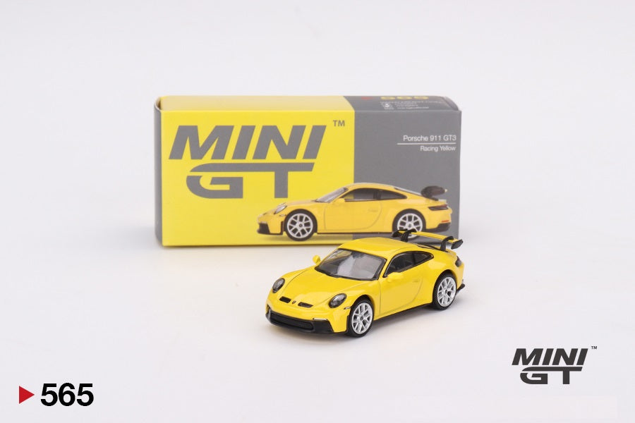 Foto 1 MINI GT Scala 1/64 Porsche 911 (992) GT3 Racing Yellow