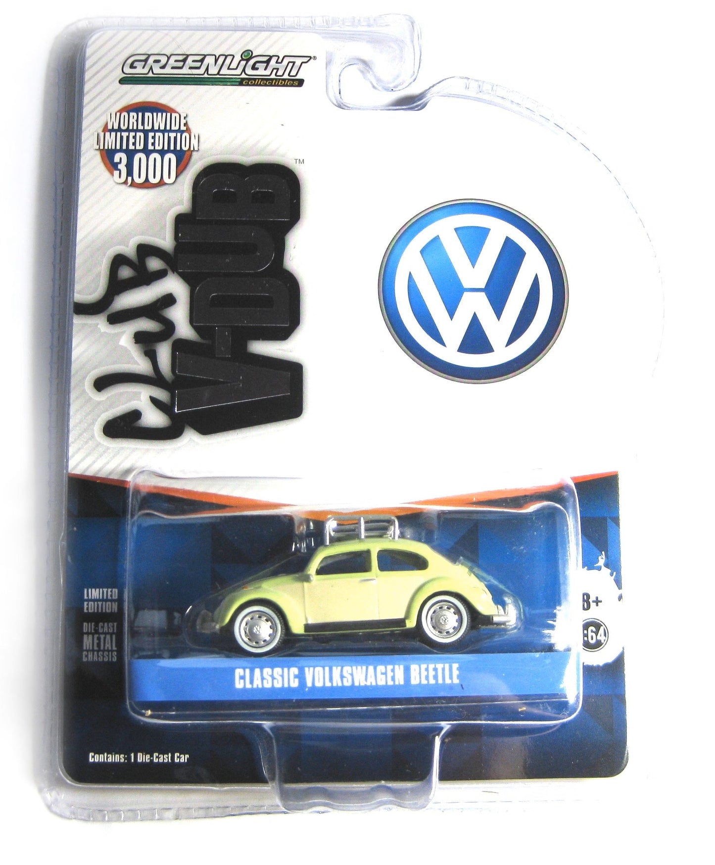 Greenlight - Classic Volkswagen Beetle - Club V-Dub Limited Edition - Greenlight - Scale 1/64