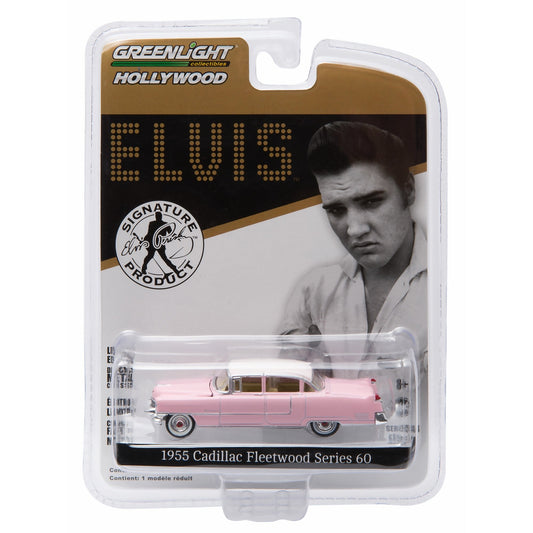 Greenlight - Elvis Presley 1955 Cadillac Fleetwood Series 60 "Elvis Pink Cadillac" - Greenlight - Scala 1/64 Hollywood Series