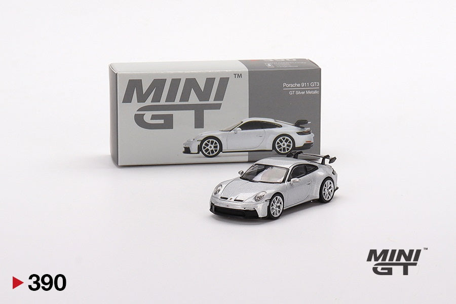 Foto 1 MINI GT Scala 1/64 Porsche 911 (992) GT3 GT Silver Metallic