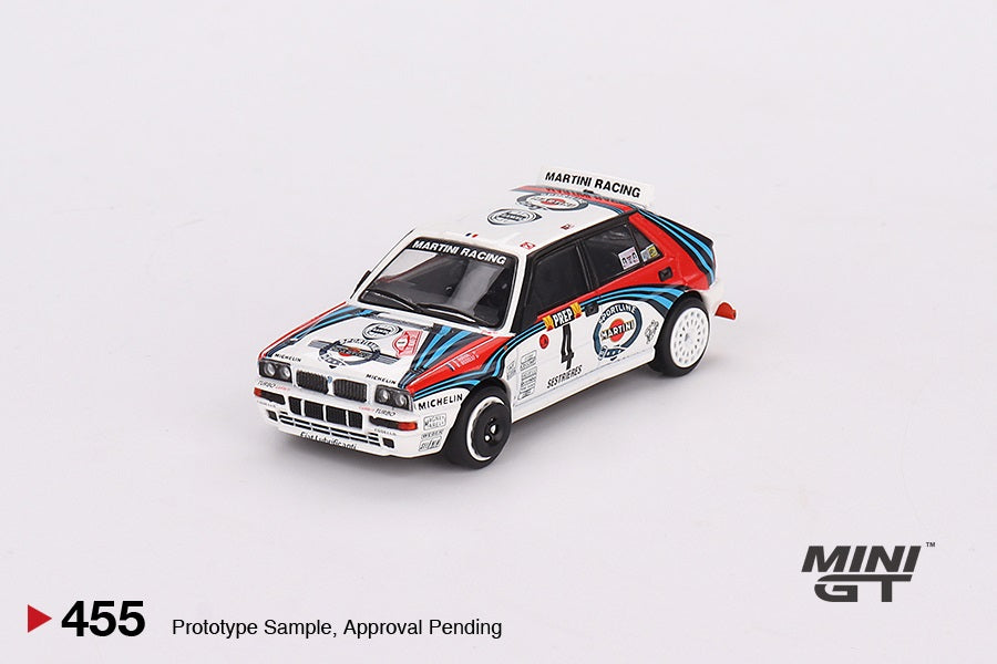 Mini GT - 4 Cars Set Lancia Delta HF Integrale Evoluzione 1992 Rally MonteCarlo Martini Racing - Scale 1/64 MGTS0002