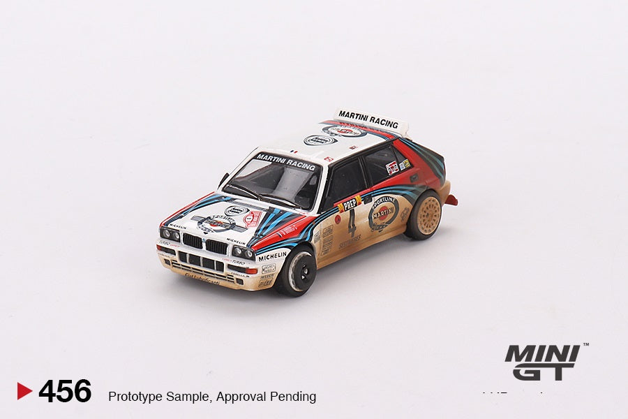 Mini GT - 4 Cars Set Lancia Delta HF Integrale Evoluzione 1992 Rally MonteCarlo Martini Racing - Scale 1/64 MGTS0002