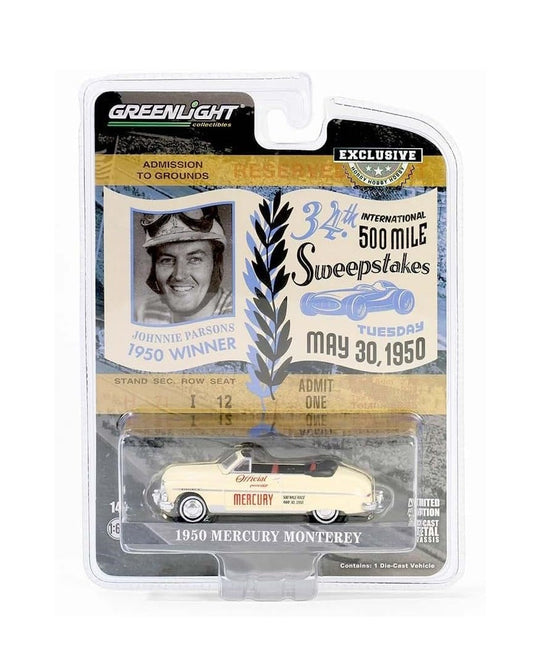 Greenlight - 1950 Mercury Monterey Convertible Official Pace Car Hobby Exclusive - Scala 1/64