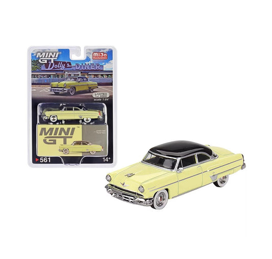 Mini GT - Lincoln Capri 1954 Premier Yellow MiJo Exclusives LHD - Scale 1/64 MGT00561-MJ