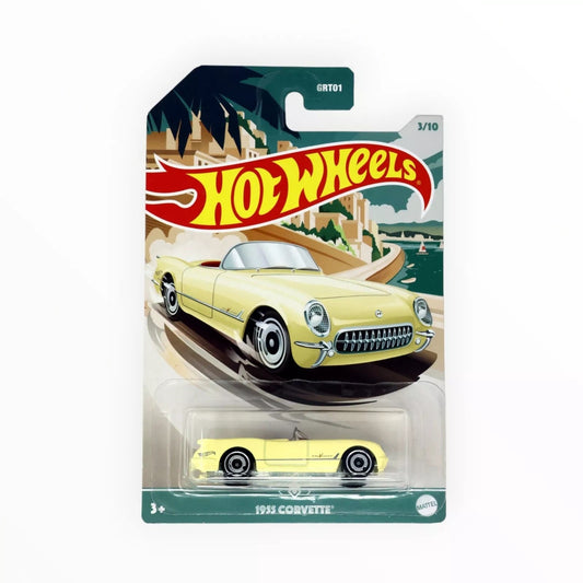 Hot Wheels - 1955 Chevrolet Corvette Yellow - Scala 1/64