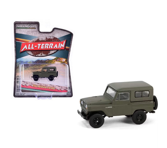 Greenlight - 1962 Nissan Patrol Matt Olive Green - Series All Terrain - Scale 1/64