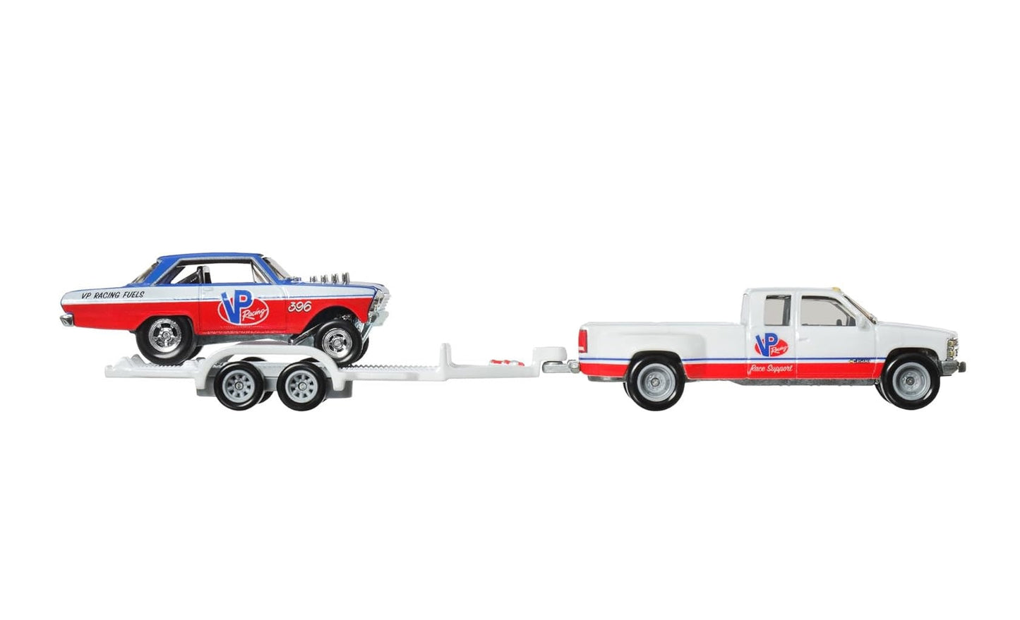 1963 Chevy Nova and 1988 Chevy Silverado 3500 - Series Car Culture Team Transport - Hot Wheels Premium - Scala 1/64