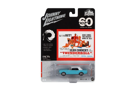 Johnny Lightning - 1965 Ford Mustang James Bond 007 Thunderball Movie - Scala 1/64