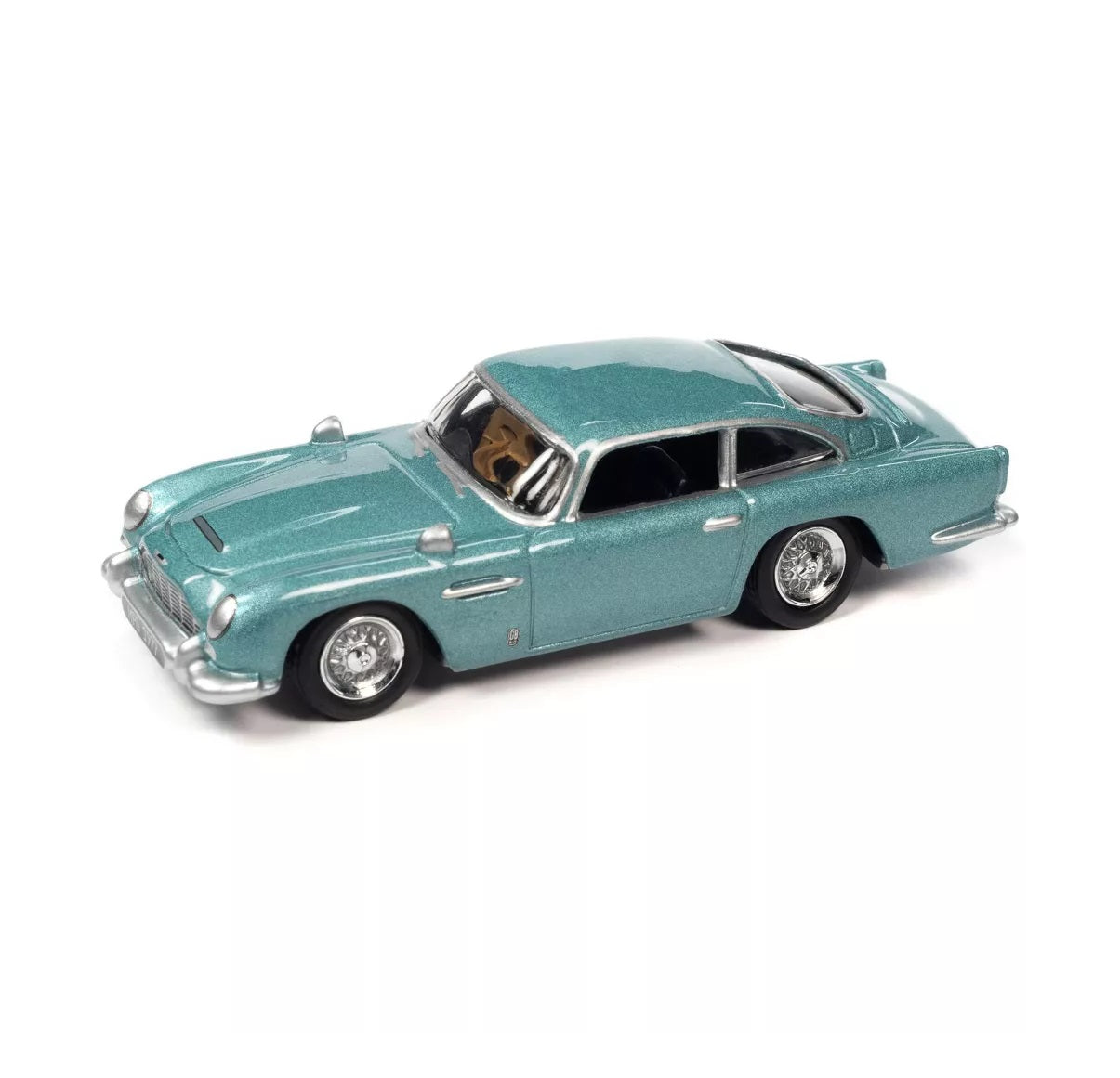 Johnny Lightning - 1966 Aston Martin DB5 Caribbean Pearl Blue Met "Classic Gold Collection" 2023 - Scala 1/64