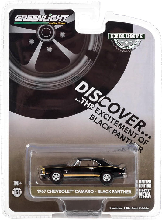 Greenlight - Chevrolet Camaro 1967 Black Panther - Greenlight - Scala 1/64