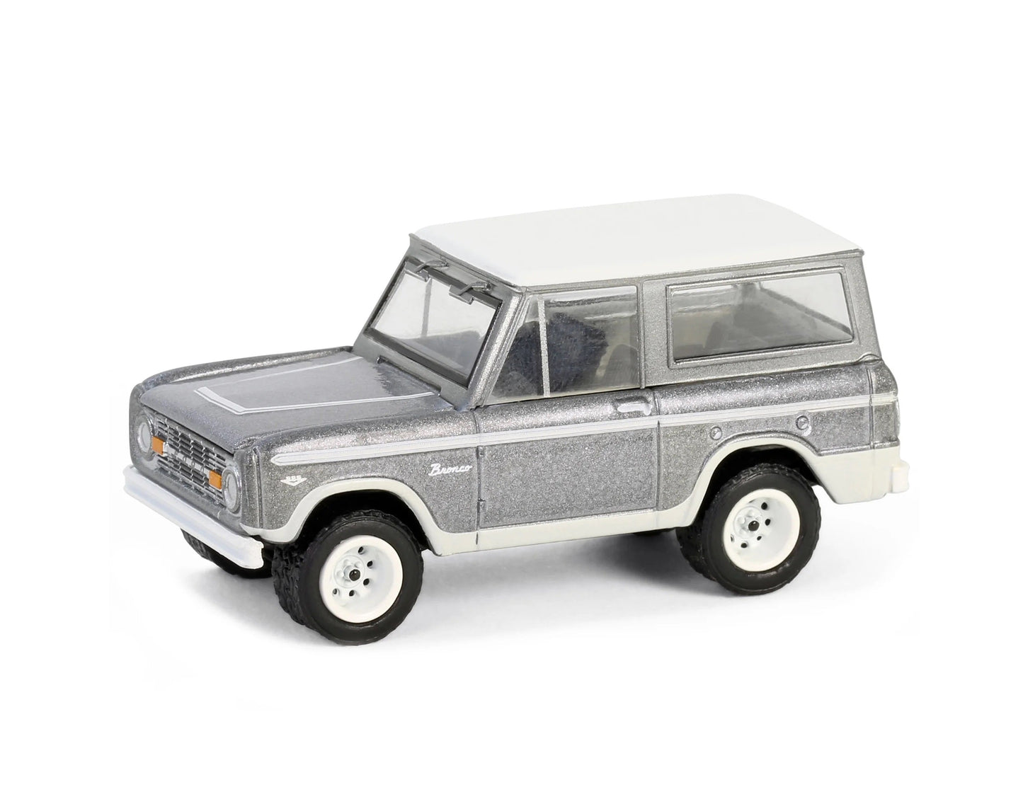 Greenlight - 1967 Ford Bronco Silver Metallic "Counting Cars" TV Series - Scala 1/64 Hollywood Series