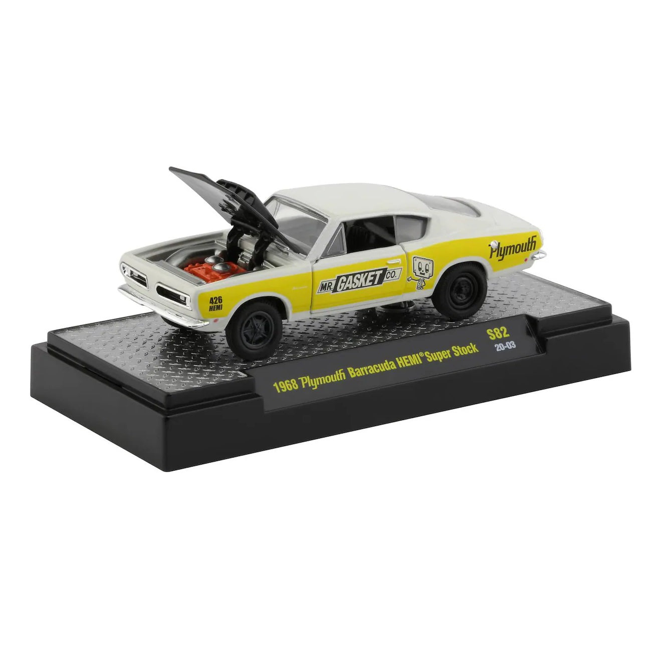 M2 Machines Plymouth Barracuda HEMI Super Stock 1968 - Scale 1/64