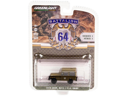 Greenlight - 1970 Jeep DJ-5 U.S. Army - Series Battalion 64 - Scala 1/64