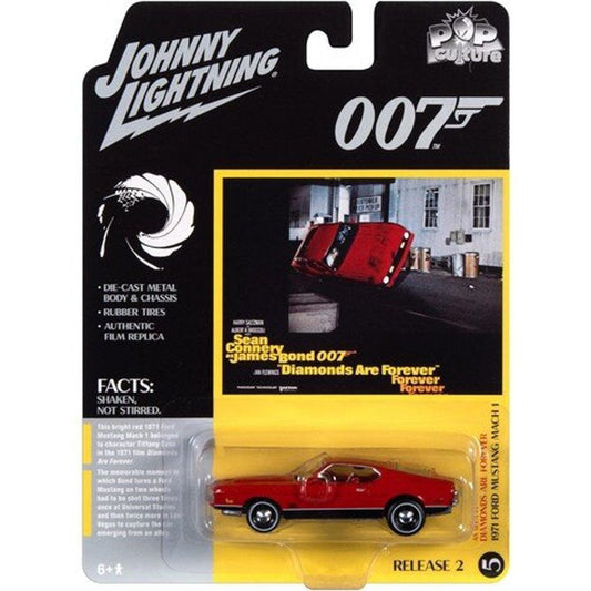 Johnny Lightning - 1971 Ford Mustang Mach 1 James Bond 007 Diamonds Are Forever - Scale 1/64