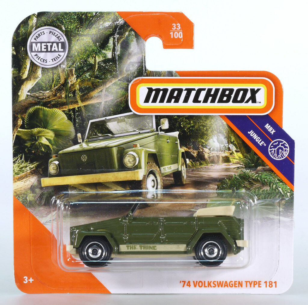 Matchbox - Volkswagen Type 181 Green 1974 #33 - Matchbox - Scale 1/64 Approximately