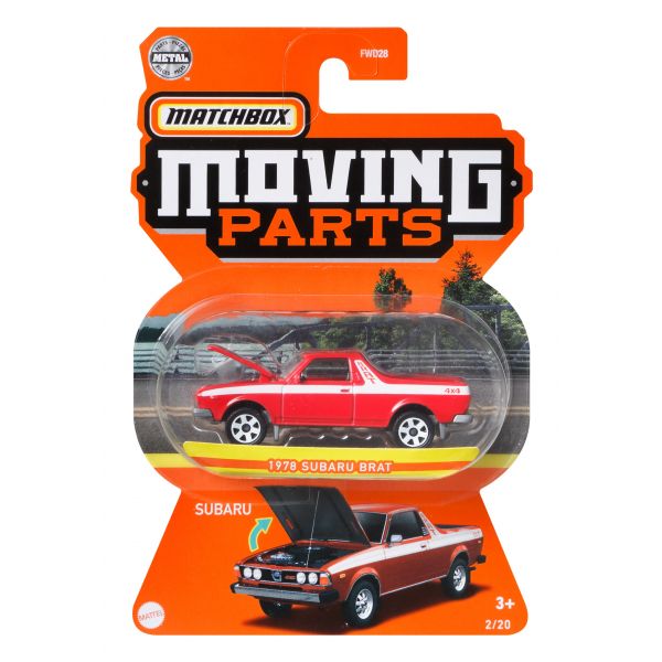 Matchbox - Subaru Brat 1978 Red - Matchbox Moving Parts - Scale 1/64 Approx