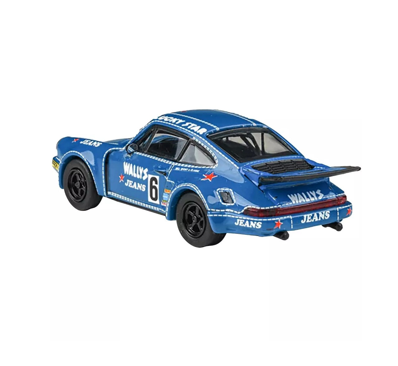 Para64 - 1975 Porsche 911 Carrera RSR 3.0 #6 "Kremer Racing - Wallys Jeans" Blue - Scala 1/64