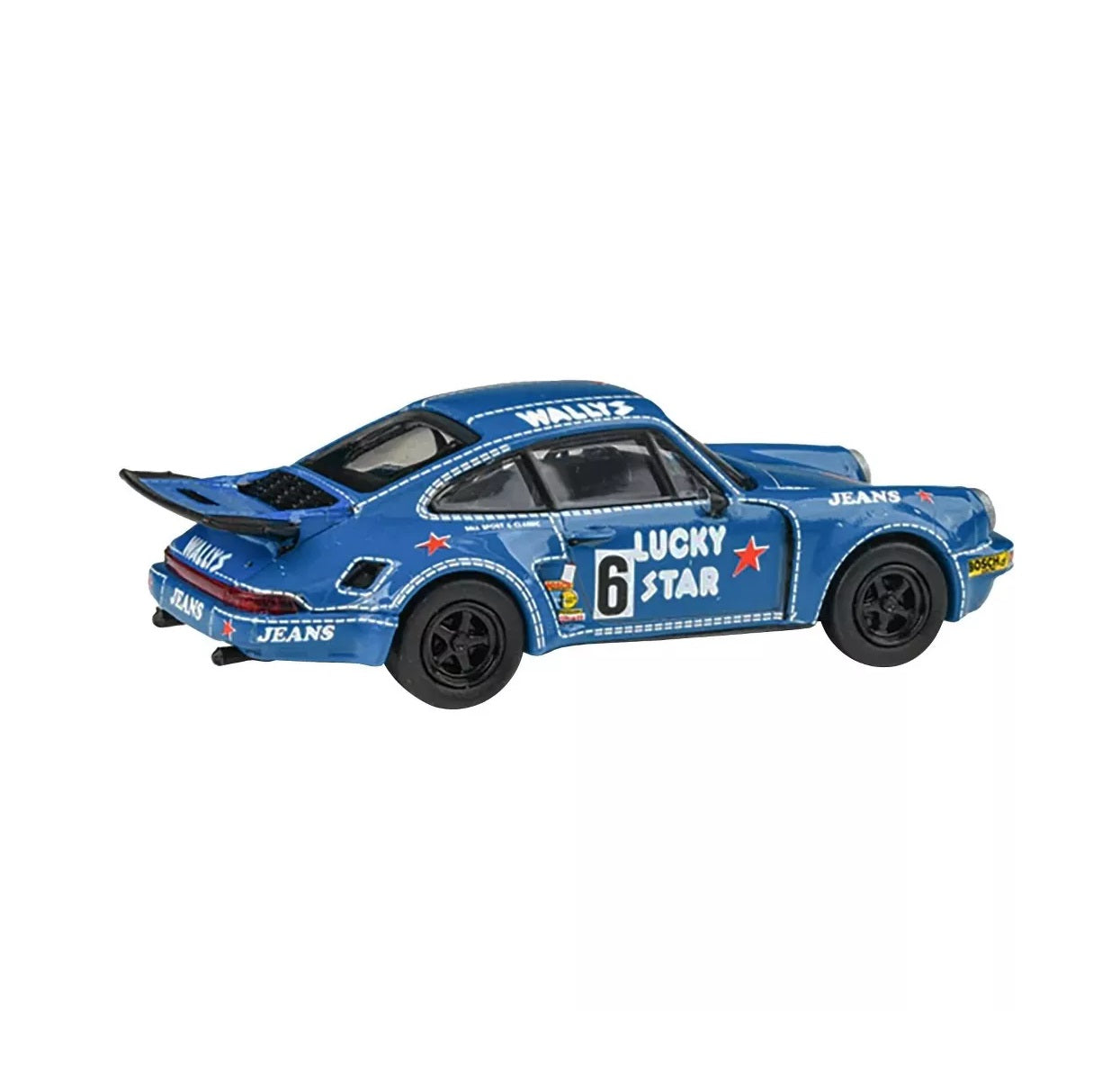 Para64 - 1975 Porsche 911 Carrera RSR 3.0 #6 "Kremer Racing - Wallys Jeans" Blue - Scala 1/64