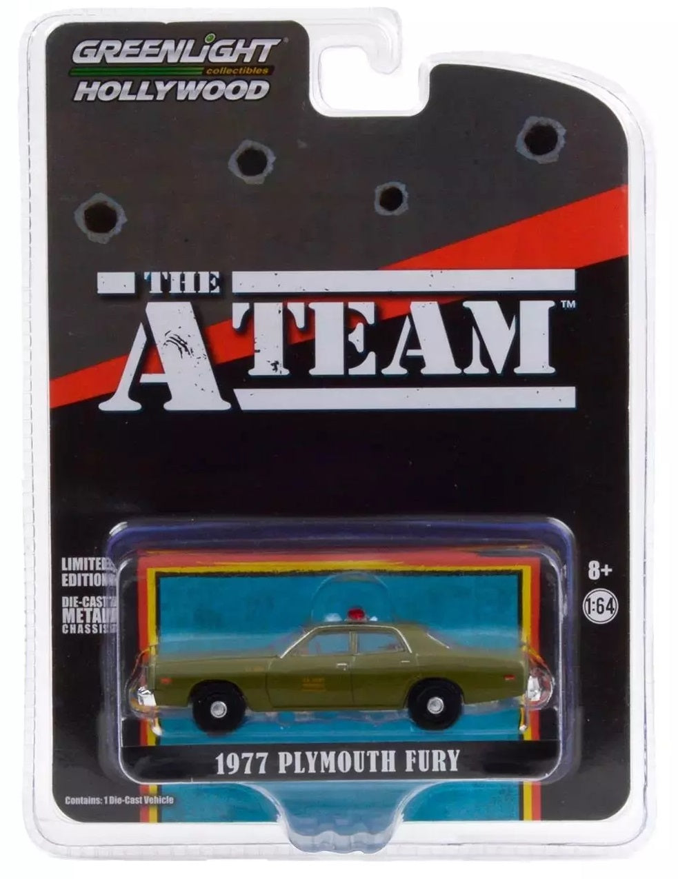 Greenlight - Plymouth Fury Army 1977 A-Team TV Series - Greenlight - Scala 1/64