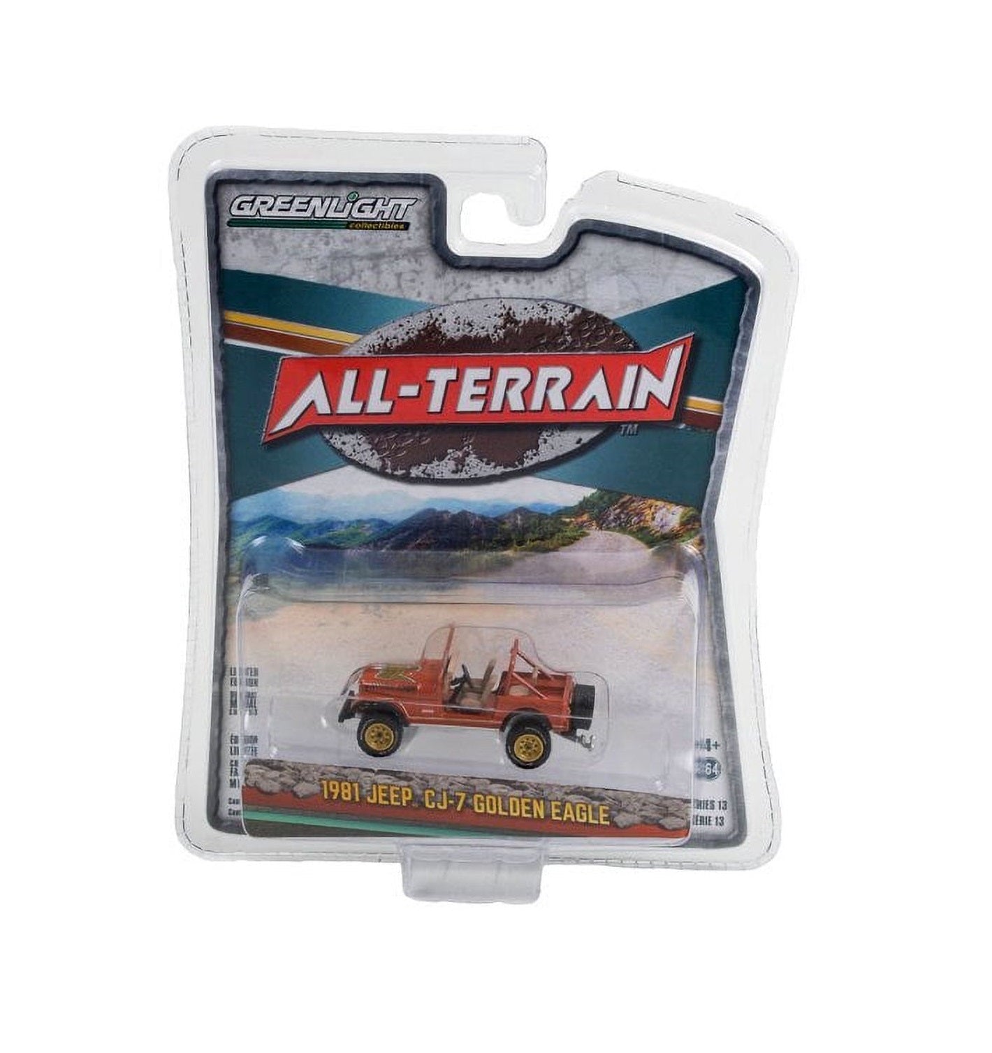 Greenlight - 1981 Jeep CJ-7 Golden Eagle - Series All Terrain - Scale 1/64