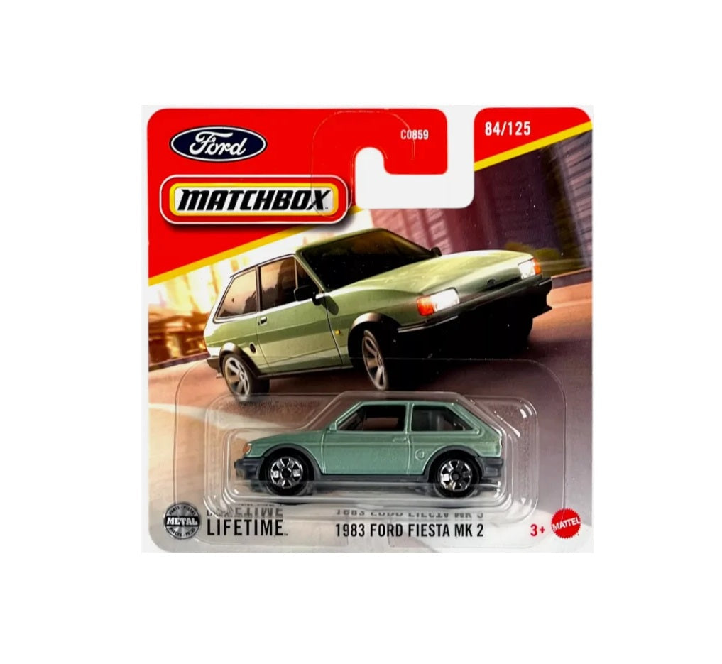 Matchbox - 1983 Ford Fiesta MK2 Light Green #84 - Scale Approximately 1/64