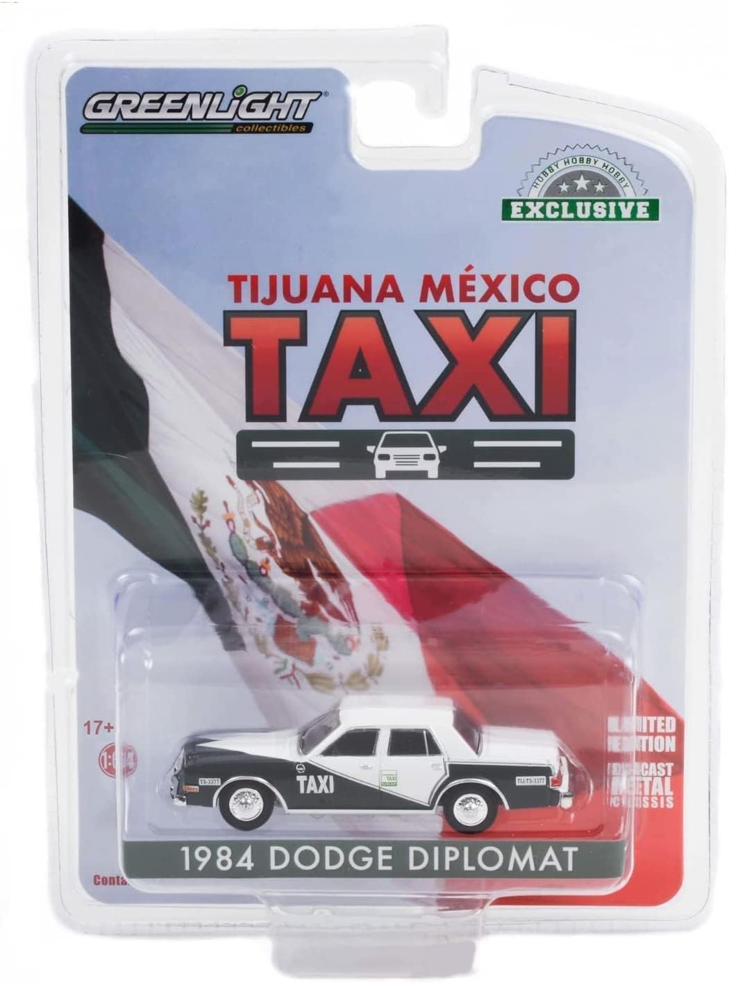 Greenlight - Dodge Diplomat 1984 Tijuana Mexico Taxi - Greenlight - Scale 1/64