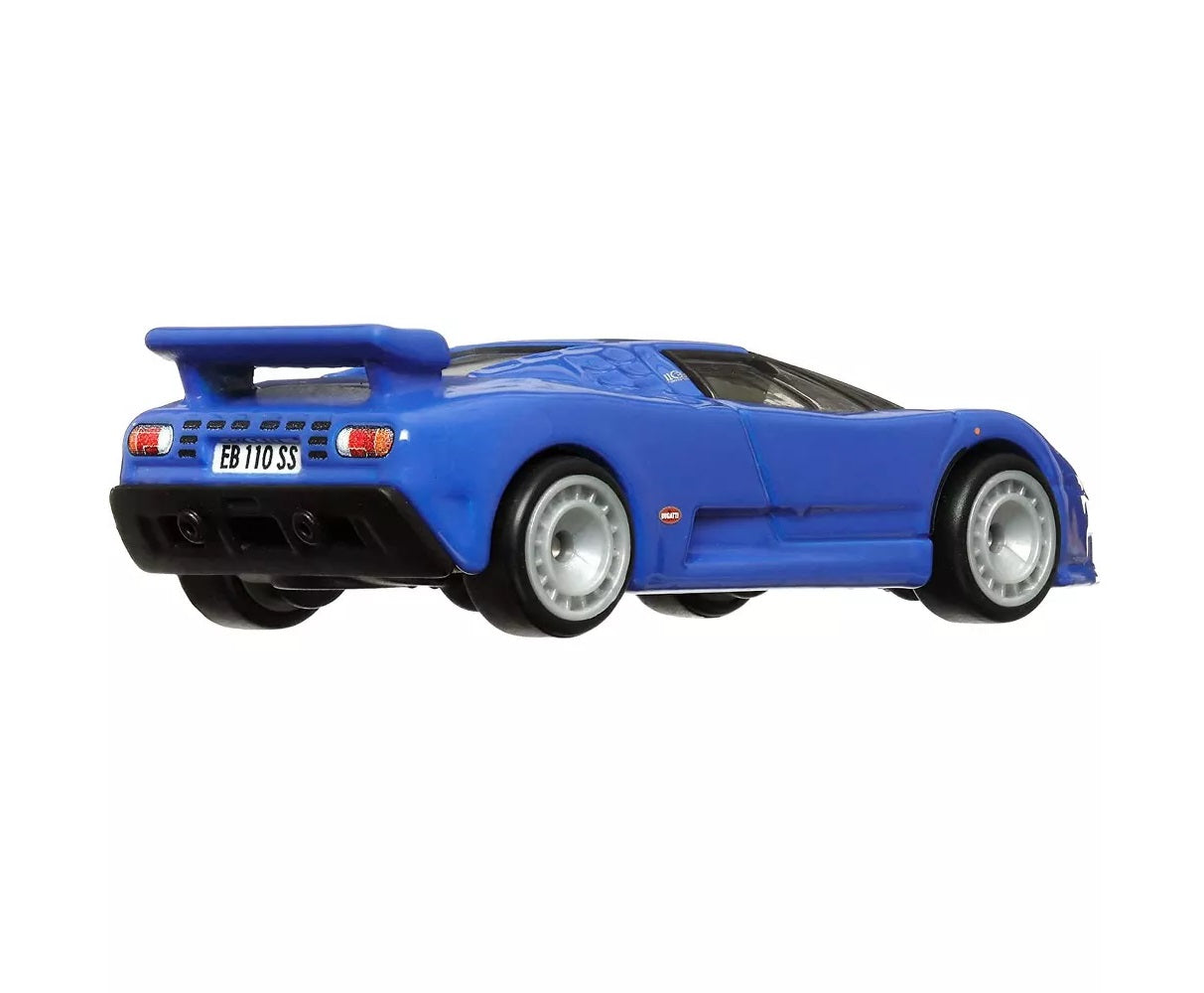 Hot Wheels Premium - 1994 Bugatti EB110 Blue Exotic Envy - Series Car Culture - Scale 1/64