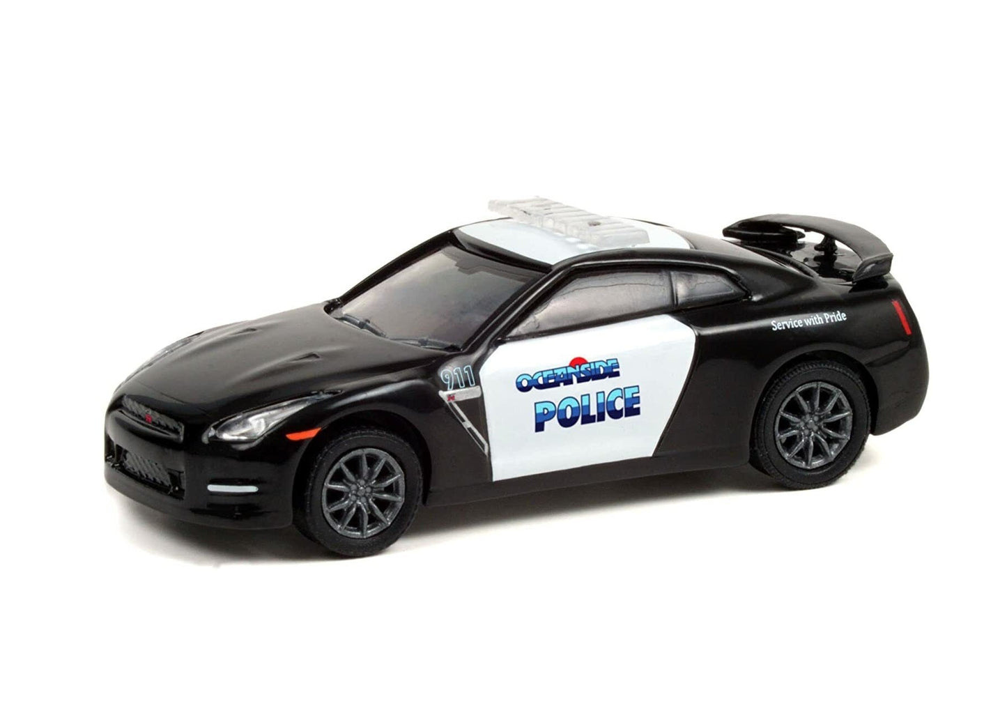 Greenlight Collectibles - 2015 Nissan GT-R - Oceanside California Police - Series Hot Pursuit - Scale 1/64