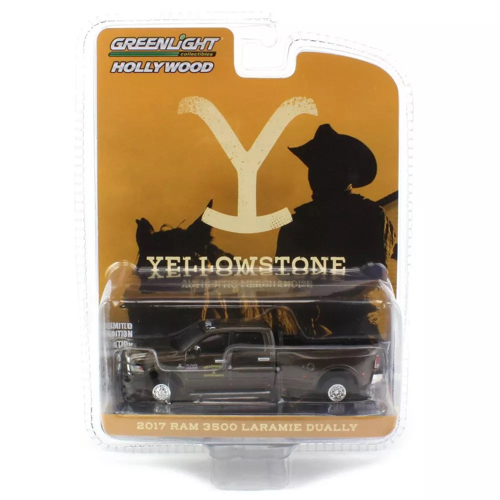 Greenlight - 2017 RAM 3500 Laramie Dually Dutton Ranch Yellowstone TV Series Hollywood Series - Scale 1/64