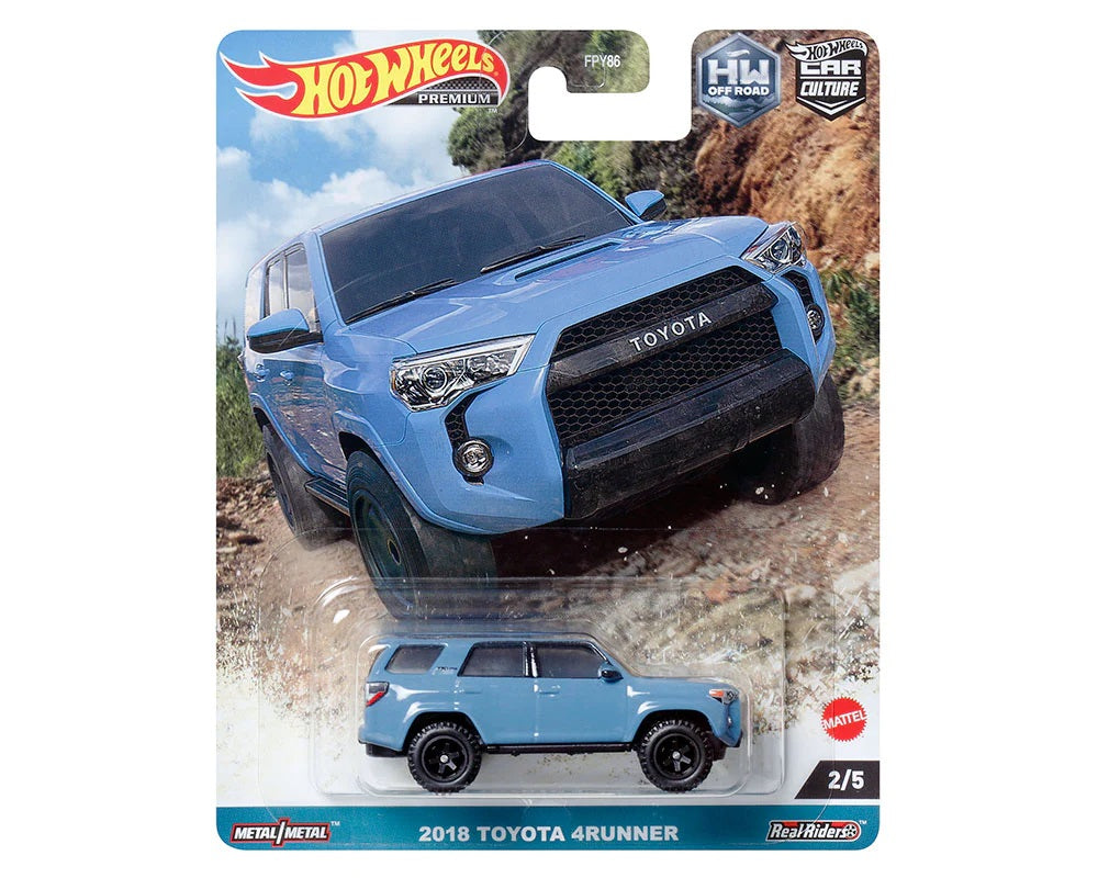 Hot Wheels Premium - 2018 Toyota 4Runner Blue - Series Car Culture - Scale 1/64