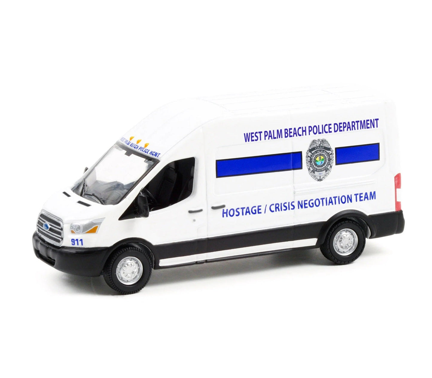 Greenlight - 2020 Ford Transit West Palm Beach Police Department - Hobby Exclusive - Scale 1/64