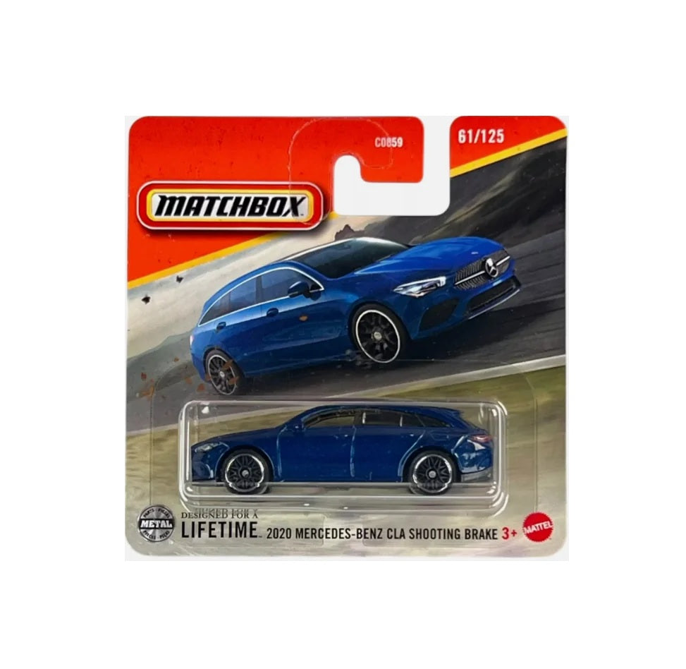 Matchbox - 2020 Mercedes-Benz CLA Shooting Brake Blue #61 - Approx. 1/64 Scale