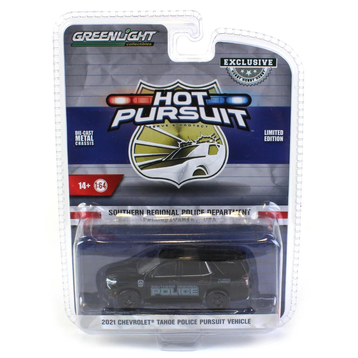 Greenlight - Chevrolet Tahoe 2021 Police Pursuit Vehicle Pennsylvania - Greenlight Series Hot Pursuit - Scala 1/64