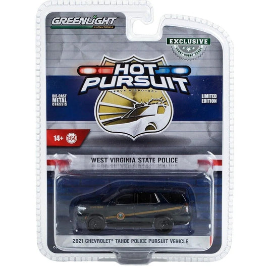 Greenlight - Chevrolet Tahoe 2021 Police Pursuit Vehicle West Virginia Series Hot Pursuit - Greenlight - Scale 1/64