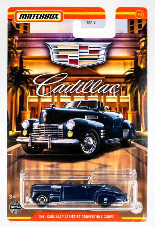 Matchbox - Cadillac Series 62 1941 Convertble Coupe Blue - Matchbox - Scala 1/64 Circa