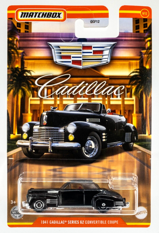 Matchbox - Cadillac Series 62 1941 Convertible Coupe Black - Matchbox - Scale 1/64 Approximately