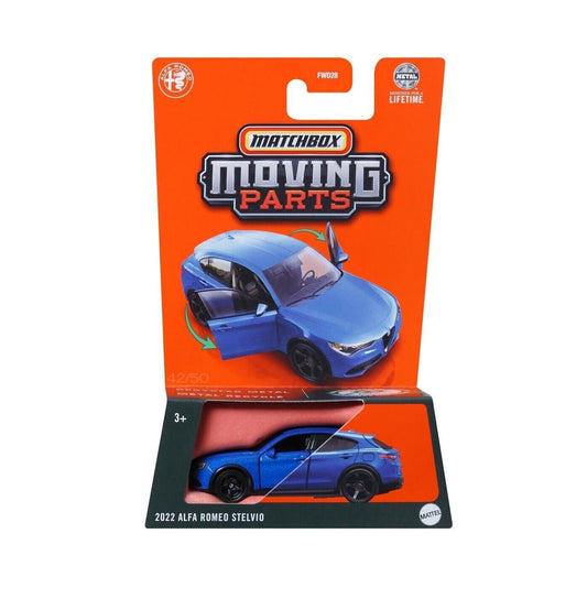 Matchbox - 2022 Alfa Romeo Stelvio Blue - Matchbox Moving Parts - Scala 1/64 Circa