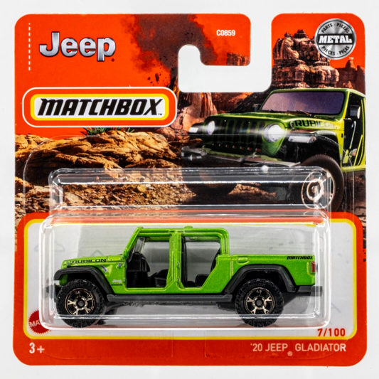 Matchbox - Jeep Gladiator 2020 Metallic Green #07 - Matchbox - Scale 1/64 Approximately