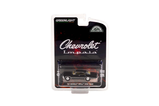 Greenlight - 1967 Chevrolet Impala Sport Sedan Tuxedo Black - Scala 1/64