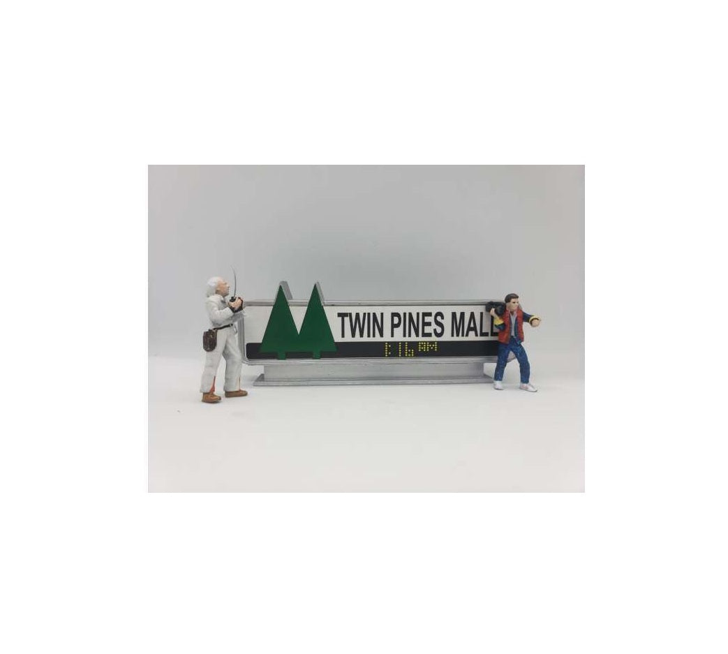 *Back to the Future* Twin Pines Mall Sign (Figures not included) - Cartrix - Scala 1/64